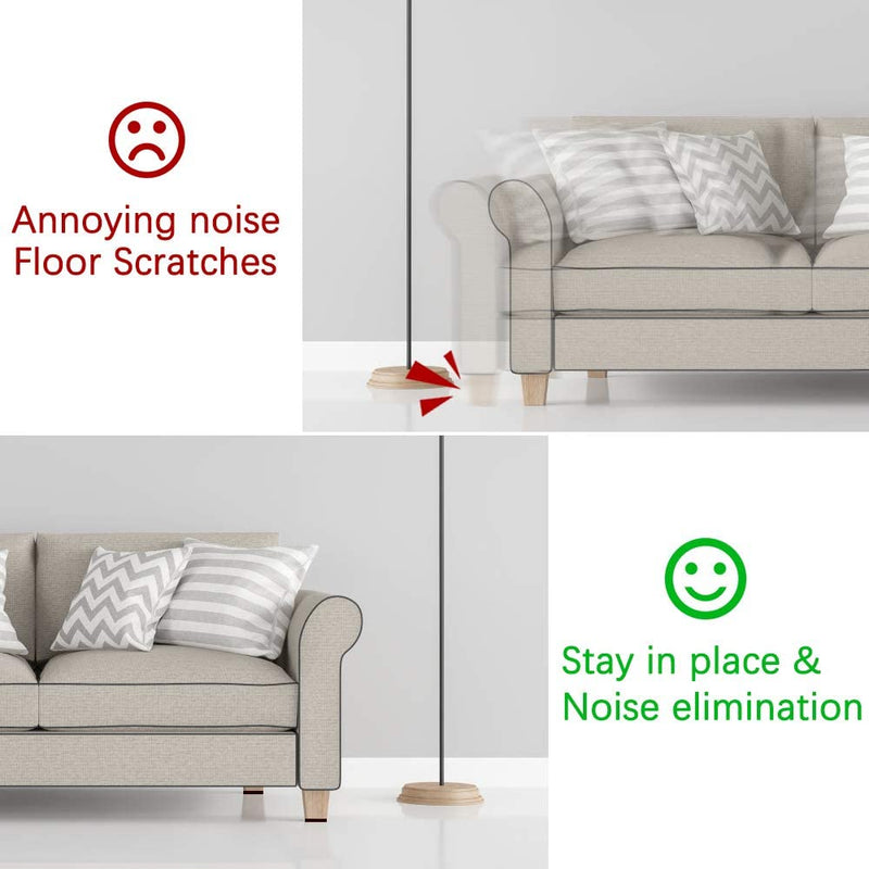 Yelanon Non Slip Furniture Pads -24 pcs 2’’ Furniture Grippers Hardwood Floors, Non Skid for Furniture Legs,Self Adhesive Rubber Feet, Anti Slide Furniture Floors Protectors for Keep Couch Stoppers 24 pcs 2" Square
