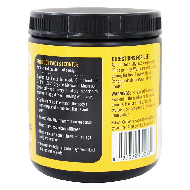 Mushroom Matrix Canine Organic Mushroom Powder Joint and Hip Function Supplement for Dogs & Cats, USA Grown, Joint Health and Hip Function, 200 Grams (Packaging May Vary) - PawsPlanet Australia