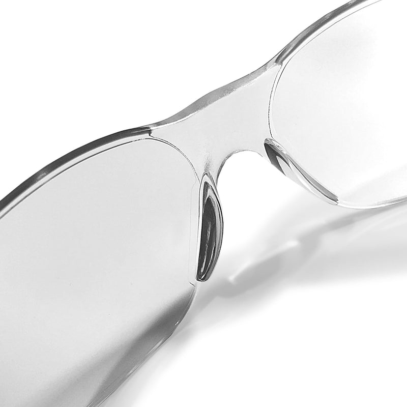 JORESTECH Eyewear Protective Safety Glasses, Polycarbonate Impact Resistant Lens Pack of 12 (Clear) Clear