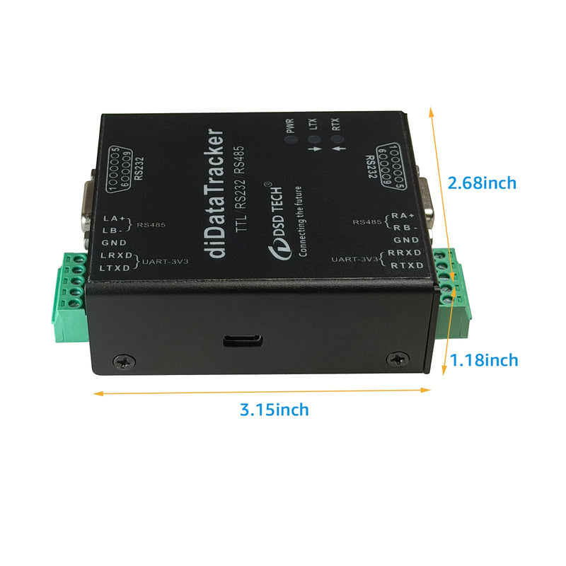 DSD TECH diDatatracker Isolated Protocol Analyzer, Support RS232 RS485 TTL, Windows Mac Linux