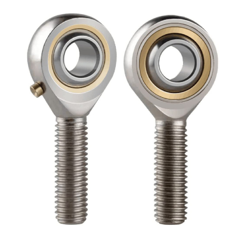 (2pcs) POSB4 Rod End Bearings 1/4-inch Bore Pre-Lubricated Bearings 1/4-28 Male Thread Right Hand 1/4" POS