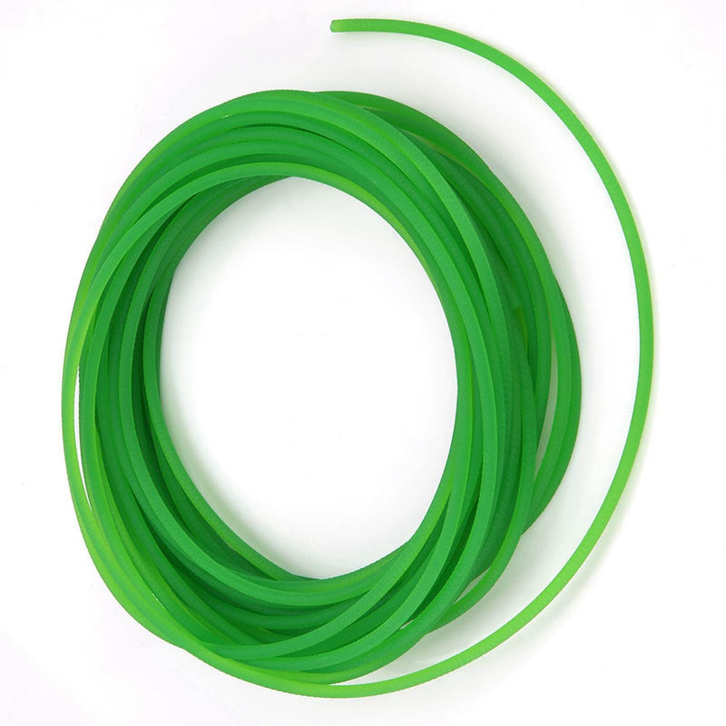 High-Performance Polyurethane Belt Green Rough PU Polyurethane Round Belt for Drive (6mm×10m)