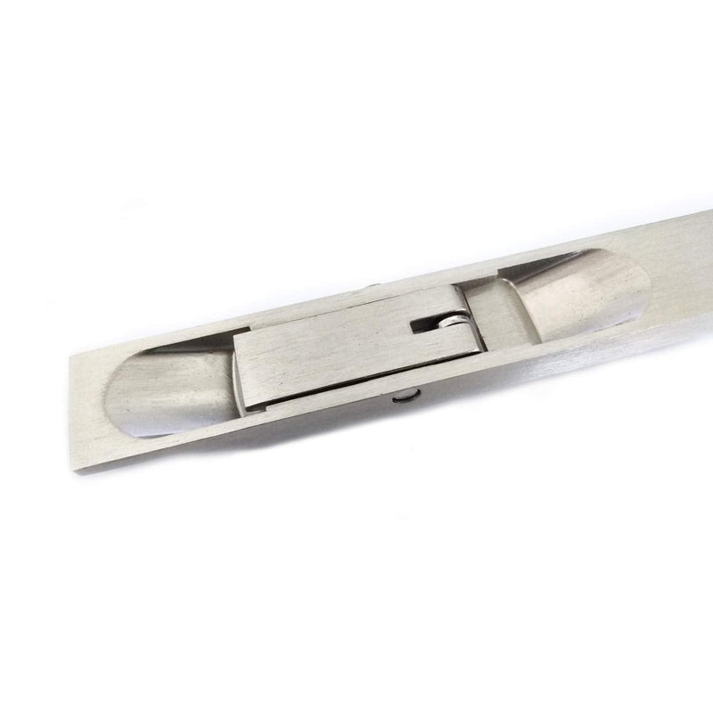 TOGU 6" Solid Lever Action Flush Bolt,Concealed Security Door Lock For Composite Doors,French Doors,Wood Doors,Double Doors,Dummy Doors,Brushed Nickel