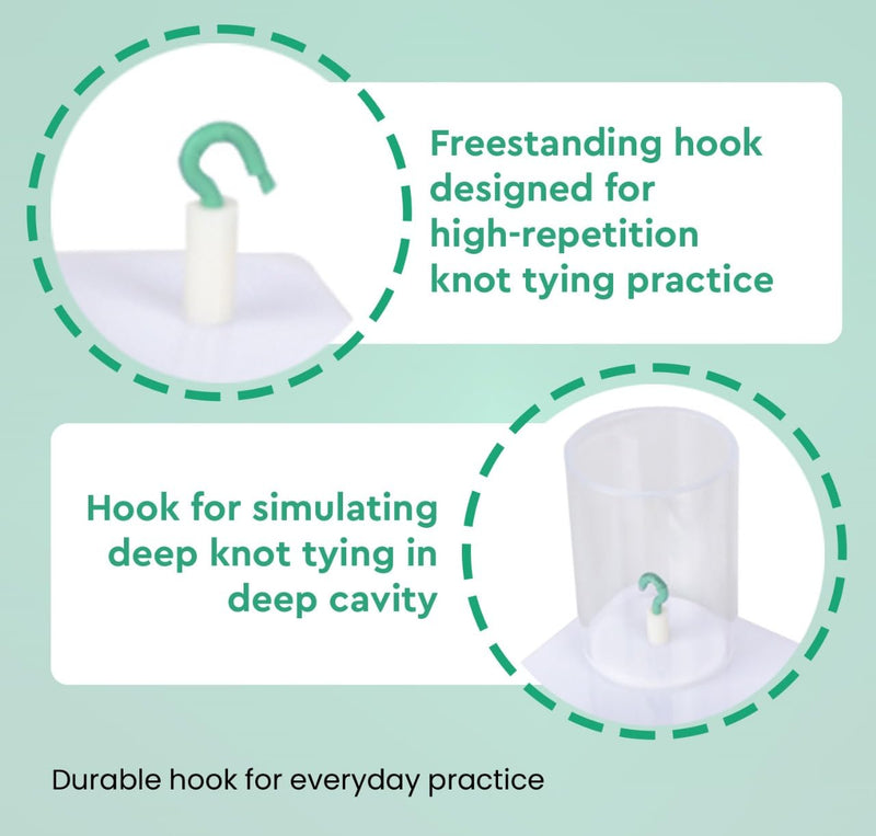 Premium Surgical Knot Tying Board Kit – Comprehensive Medical Training Set with Durable Rope, Knot Trainer, and Quick Tie Tool – Ideal for Students & Professionals