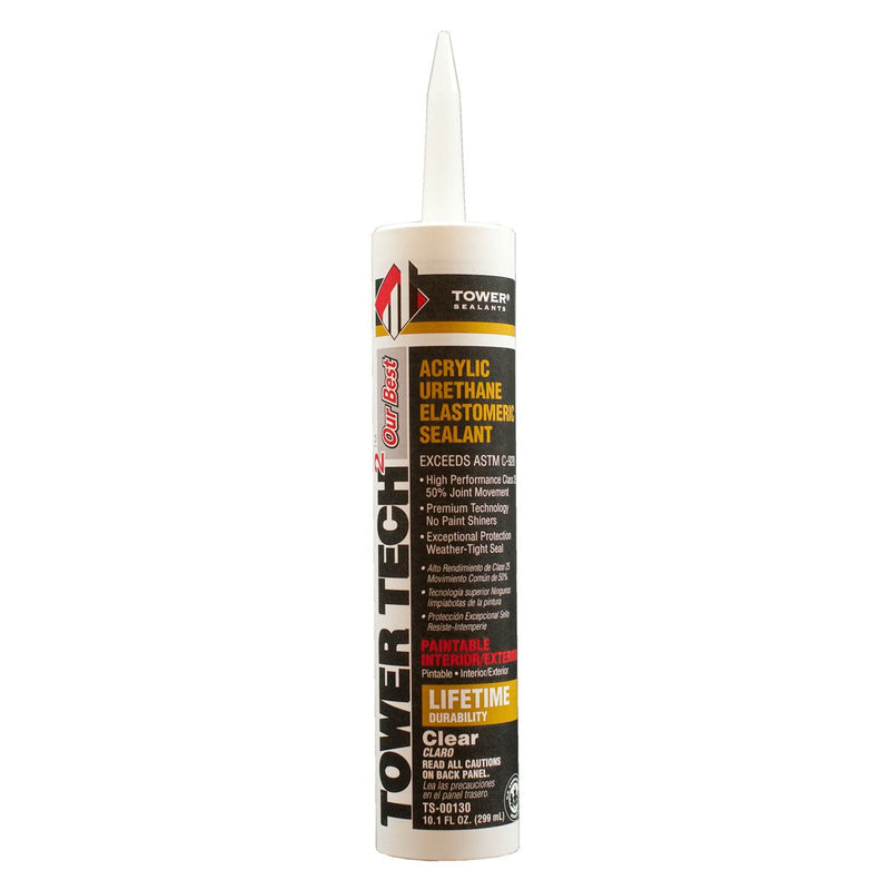 | Tower Tech 2 - Acrylic Urethane Elastomeric Sealant - 10.1 fl oz - Clear