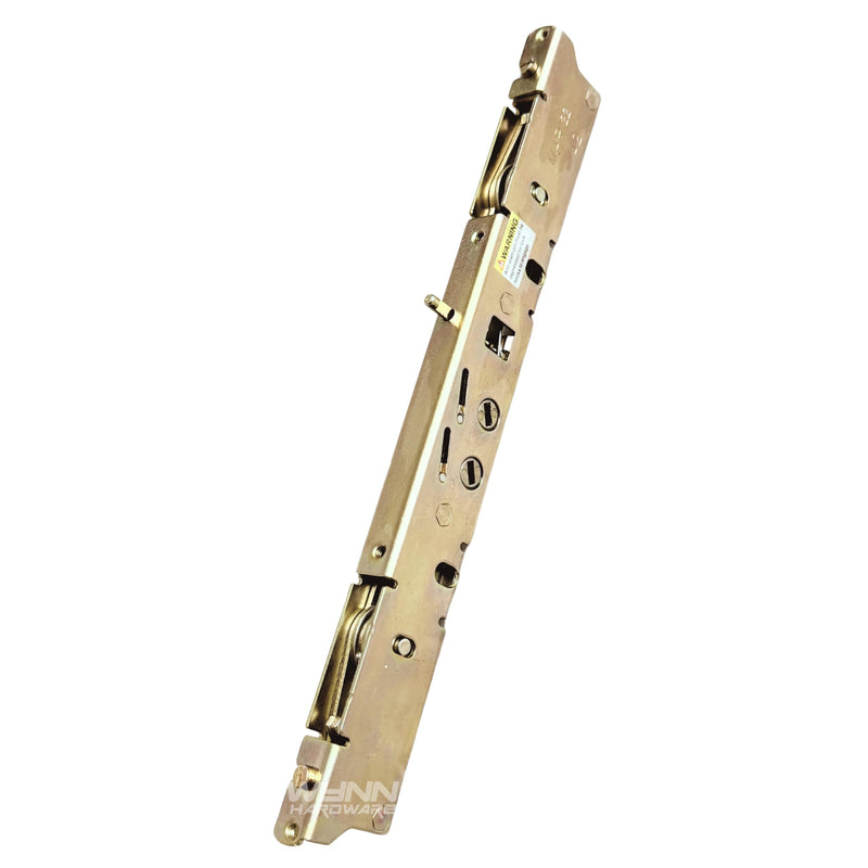 Amesbury Truth Dual Point 9-15/16" Mortise Lock (No FacePlate) with Anti-Slam Pin for Sliding Patio Glass Door Locking Mechanism Replacement | Fix and Repair Door Hardware Lock Set - Alloy Steel