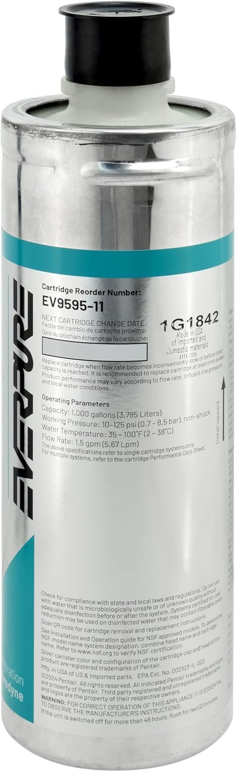 EV959511 Everpure 2FC-P PFAS Removal Water Filter Replacement Cartridge