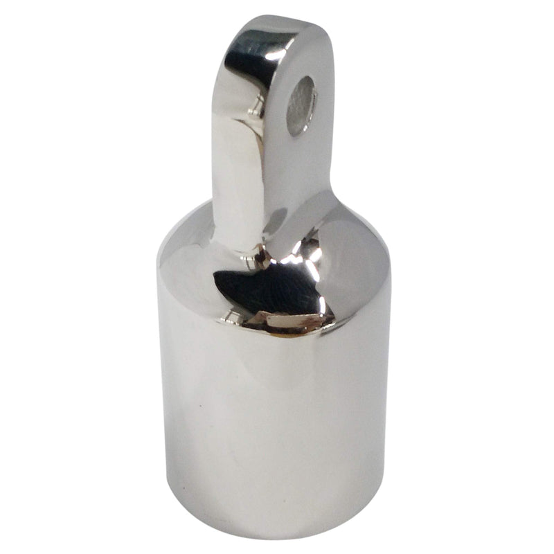 NRC&XRC Bimini Top Cap Eye End 1inch 7/8" with Two 1/4" Holes of the Eye Marine Stainless Steel 316 Heavy Duty Dome top (Pair) 7/8"