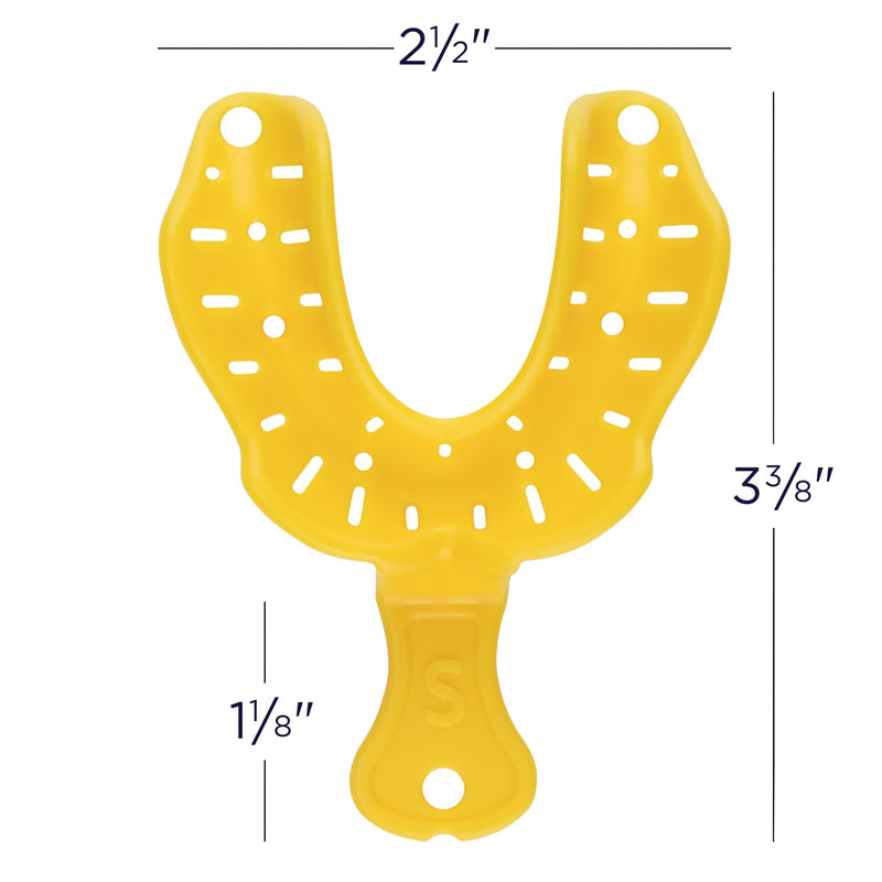 Practicon Disposable Edentulous Impression Trays, Assortment, Pack of 12