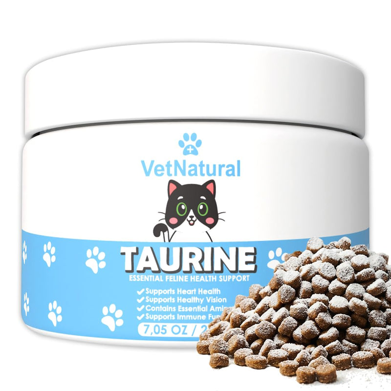 KittySupps Taurine Supplement for Cats – 99.99% Pure Taurine Powder – Supports Daily Nutrition & Overall Wellness – Easy to Mix in Food, Includes Measuring Spoon