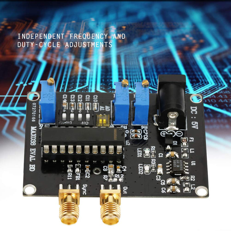 Function Generator, MAX038 Small High Frequency Precision Function Generator Module, Triangular/Sine/Rectangular/Pulse Wave Output, 0.1Hz - 20MHz