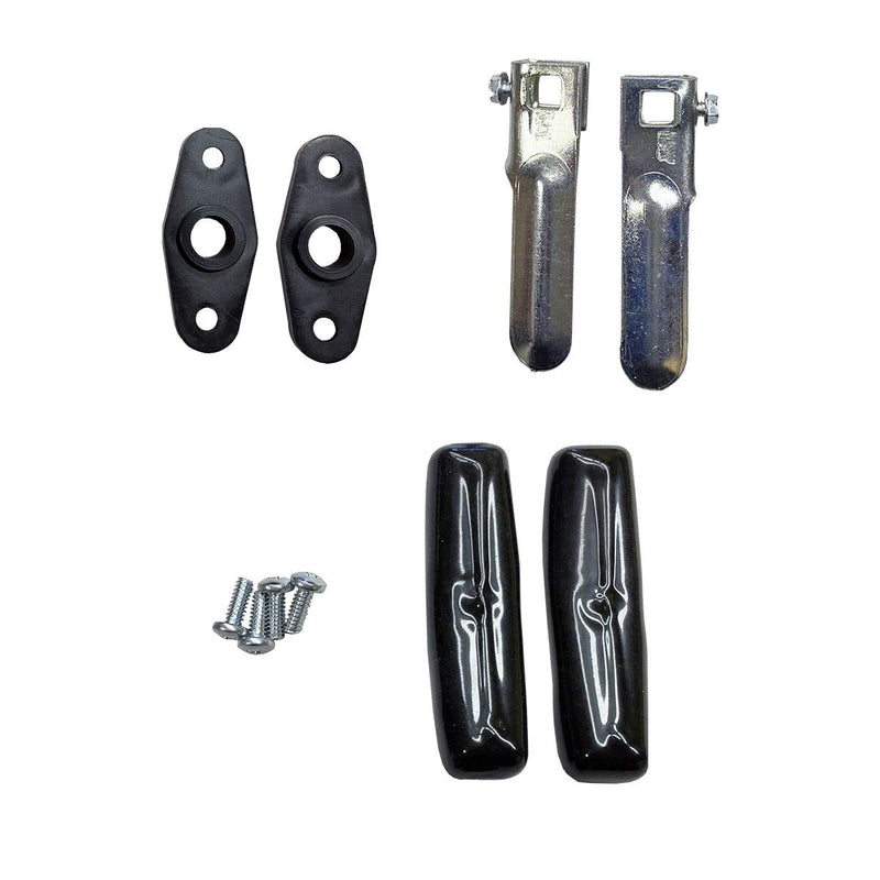 Gordon Glass Co. T-323T Matching T-Handles Lock Set | Keyed with Key K127 | Shaft 2 Inch Total Length, 1/2 in Thread on end | Primarily Used by Leer and Century Fiberglass Truck Caps.