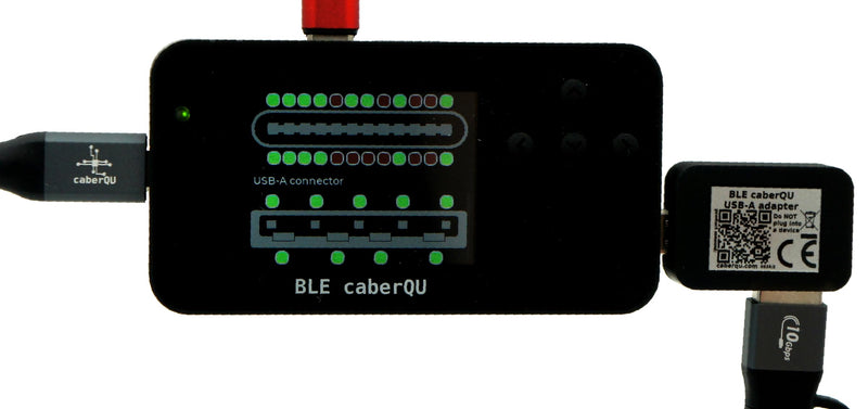 caberQU USB-A Adapter for BLE Official Active Add-On for BLE Cable Tester, USB-A to USB-C Testing (Not Standard Adapter) (Without Cable) Without cable