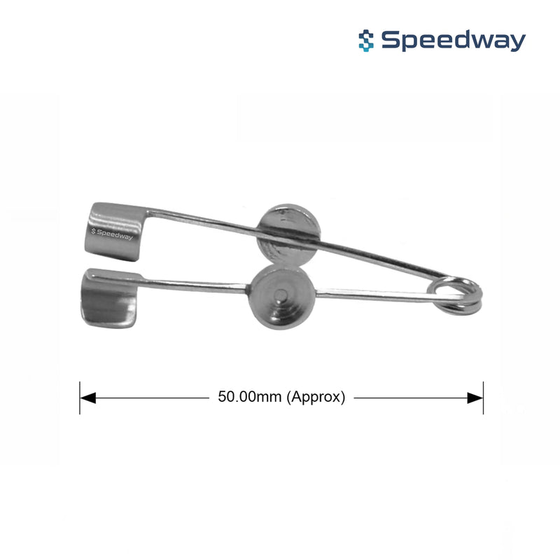 Alfanso Eye Speculum I Stainless Steel I (1, Solid Flat 50 mm) 1