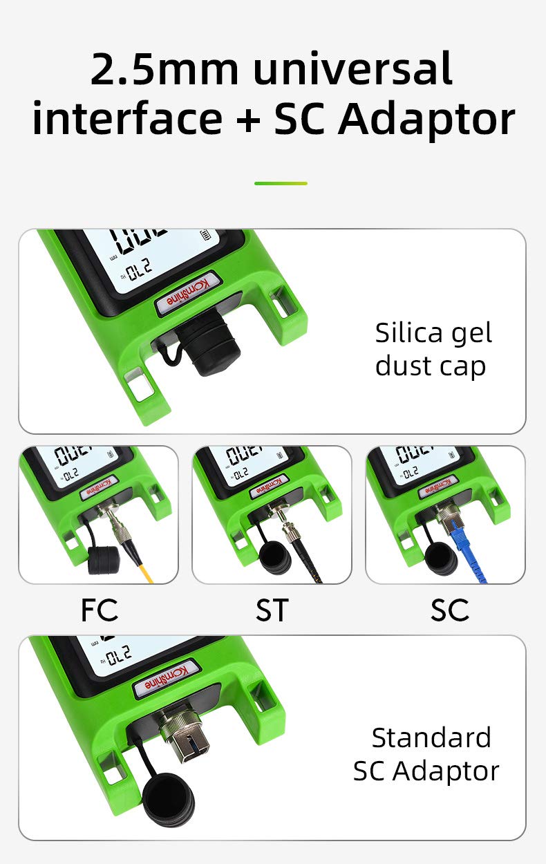 1310/1550m FTTH Tester KLS-35-SM Pocket Sized Optical Single Mode Light Source OLS Optical Universal Connector:FC+SC+ 2.5mm Output Stability:±0.05dB KLS-35-S