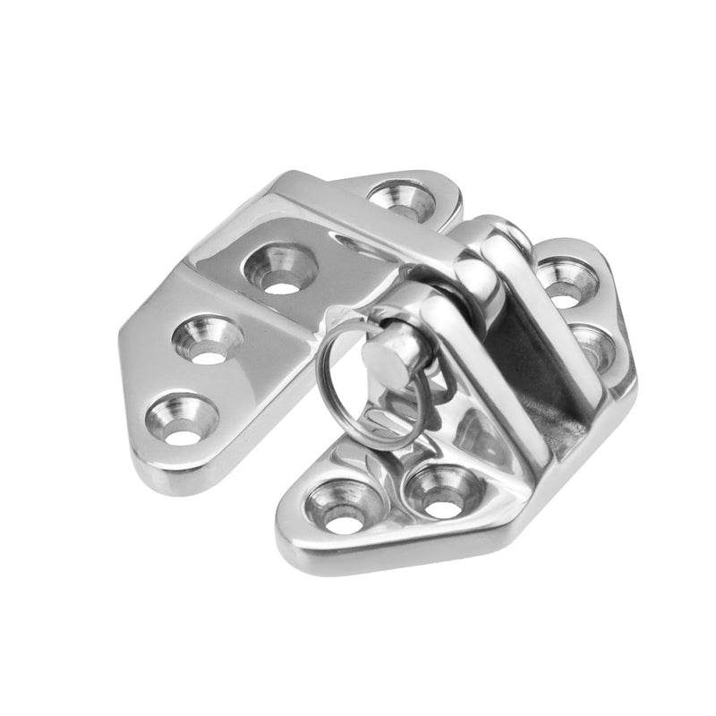 Bitray 2Pcs Marine 316 Stainless Steel Boat Hatch Hinge Long Reach Hatch Hinge with Screw (71mm x 66mm) 2.8" x 2.6"