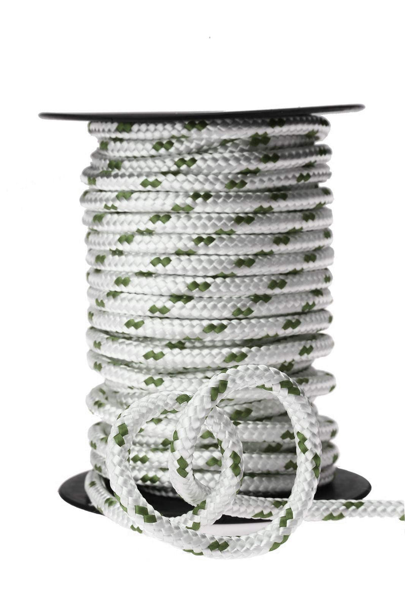 KIS Premium Quality Double Braided Nylon Polyester Rope 6 MM (1/4 inch 60 ft) - Boat, Docking, Anchor - Heavy-Duty Extra Strength - Multi-Purpose, Sailing, Crafting, Camping, Marine - Made in Turkey 1/4" 60 ft