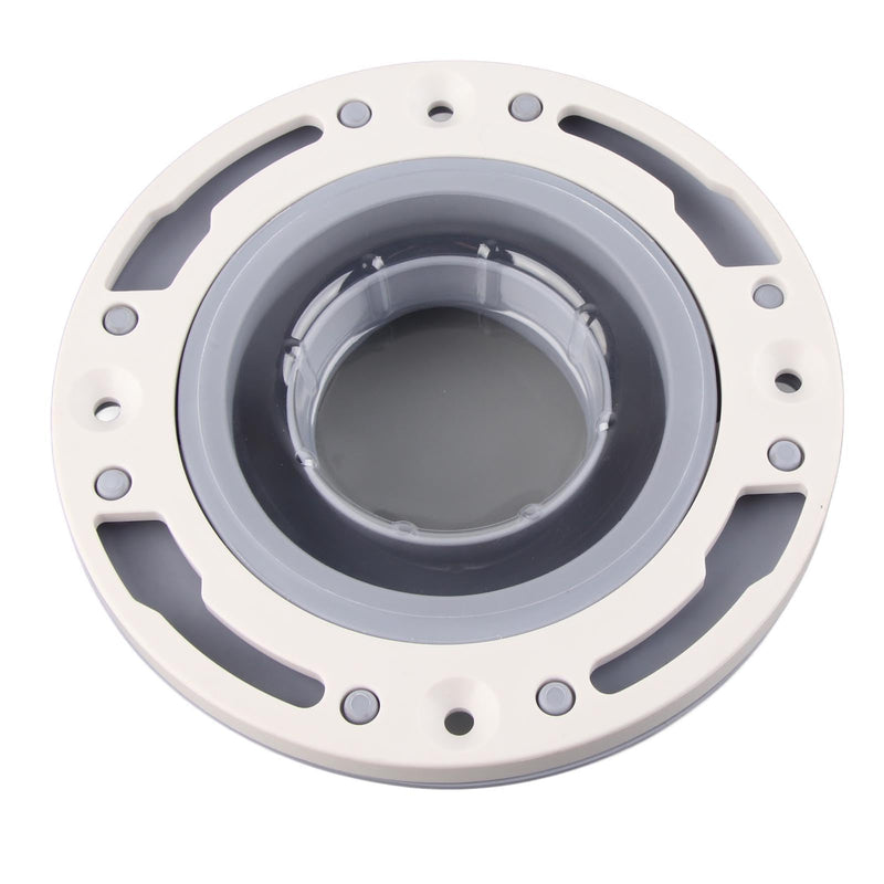 Universal Toilet Flange Repair Kit, Leakage Proof Toilet Repair Flange with Screws, Silicone Toilet Floor Flange for 4in, 5in, Special 3in Drain Pipe, Gray