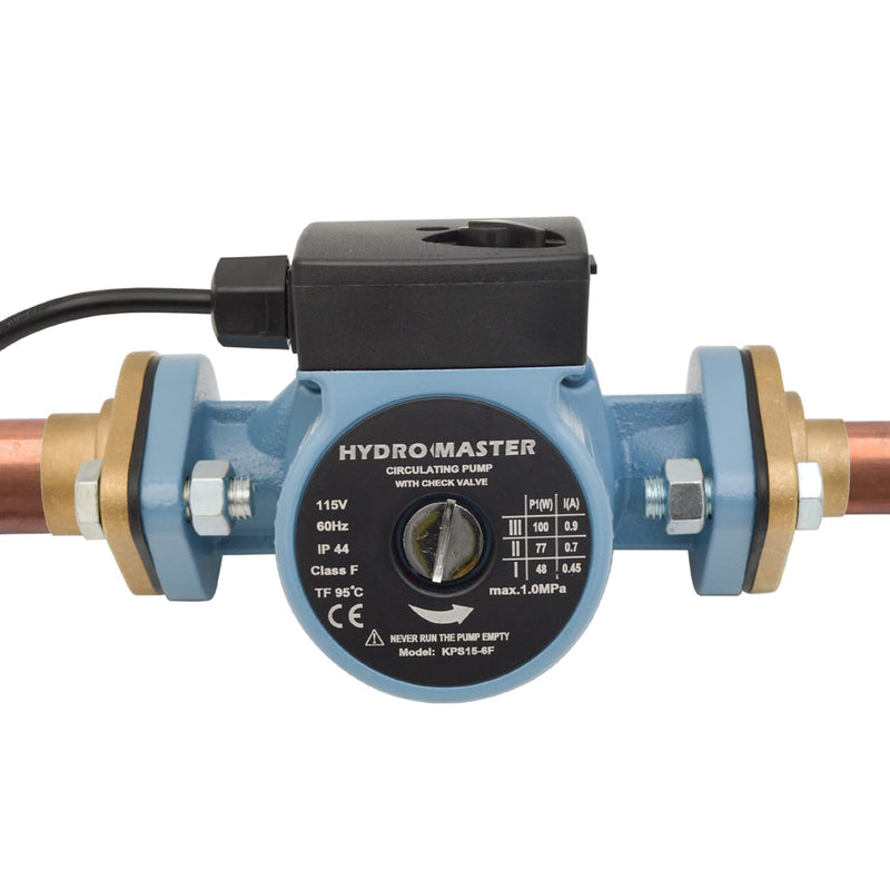 HYDRO MASTER Solid Brass Flange Kit with Gaskets, 3/4" Sweat, For Radiant Heating Systems (3/4" SWEAT)