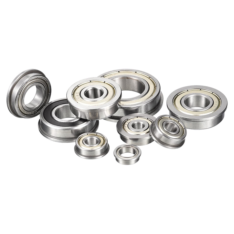 F685ZZ Flanged Ball Bearing, ID 5mm x OD 11mm x Width 5mm Miniature Bearings, Double Metal Shielded Deep Groove Bearings, Pre-Lubricated (GCr15) Chrome Steel 10pcs 10 F685ZZ 5mmx11mmx5mm