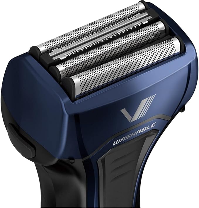 Izumi IZF-V559-A-EA Electric Shaver, Solid Series, 4 Blades, Reciprocating Type, Wash Body, Blue (Replacement Blade + 1 Piece) - NewNest Australia