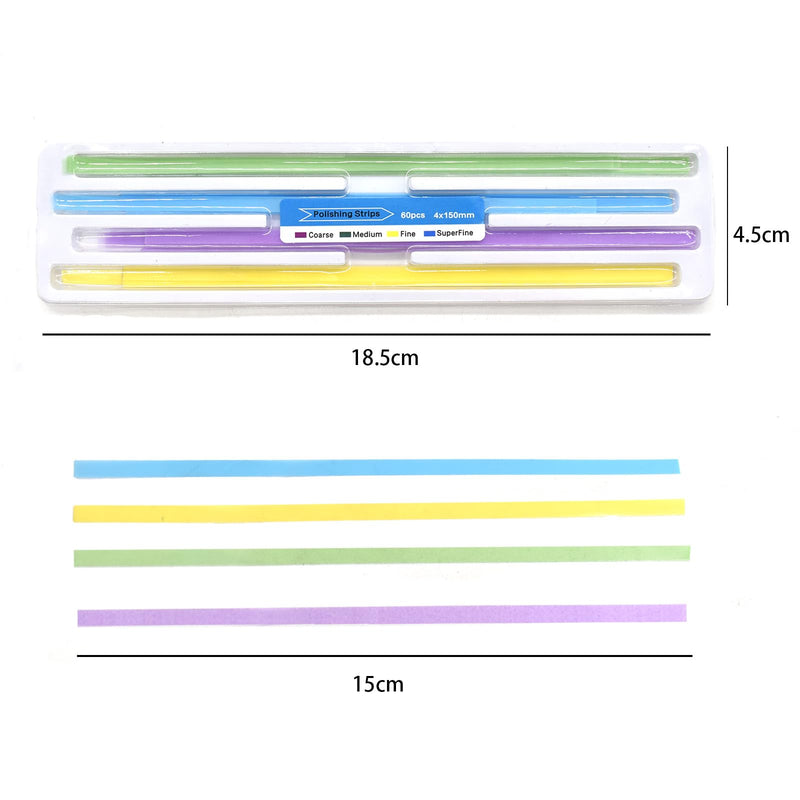 1Box Dental Polishing Strip Teeth Depth Cleaning Tool Sandpaper Used for polishing Fake Teeth
