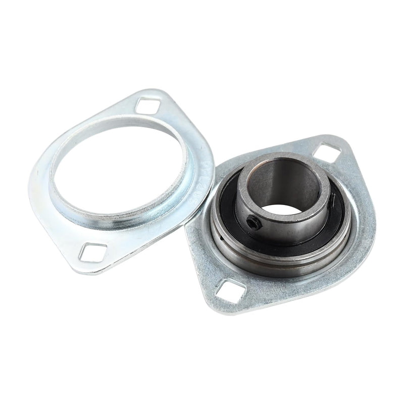 1inch Bore Pressed Steel 2 Bolt Flange Ball Bearing SBPFL205-16 SBSFL205-16 Compatible with All SA and SB 205 Bearing
