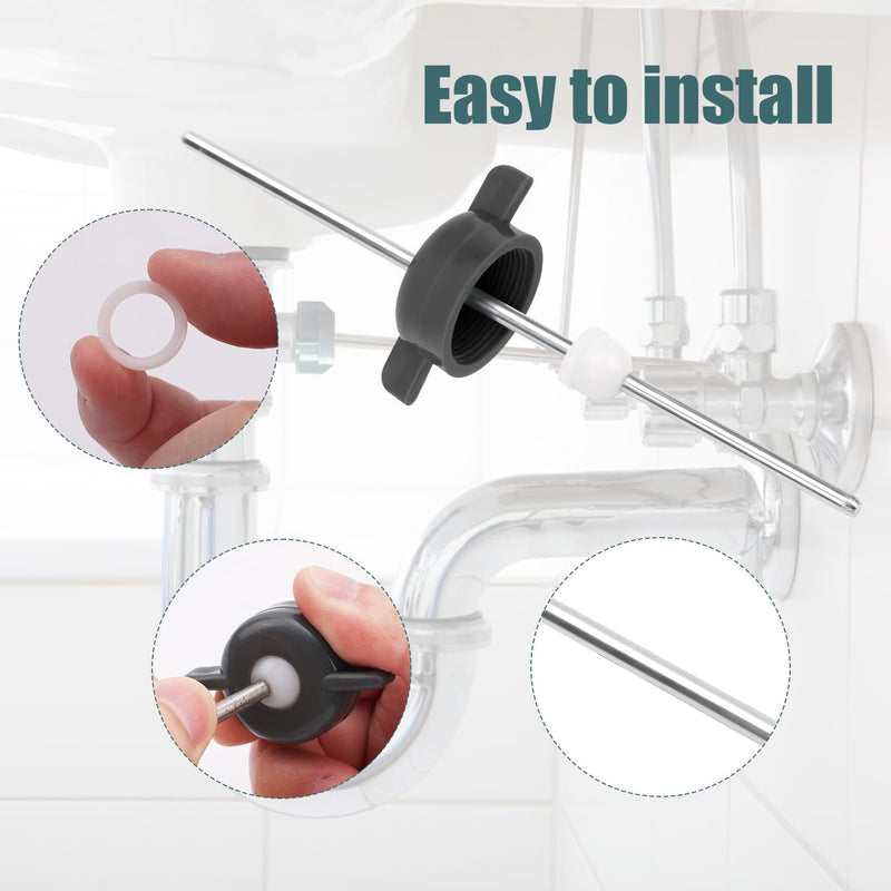 2pcs Bathroom Sink Pivot Rod for Moen 11985, Premium Metal and Plastic Ball Rod Replacement for 50/50 Lavatory Pop Up Center Sink Drain Stopper Assembly Compatible with Moen 11985