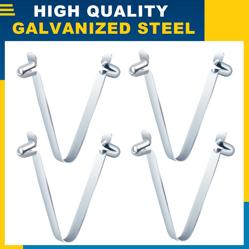 10 Pcs Scaffold Spring Retainers Coupling Locking Pins Galvanized Steel Scaffolding Pins Parts Locking Equipment
