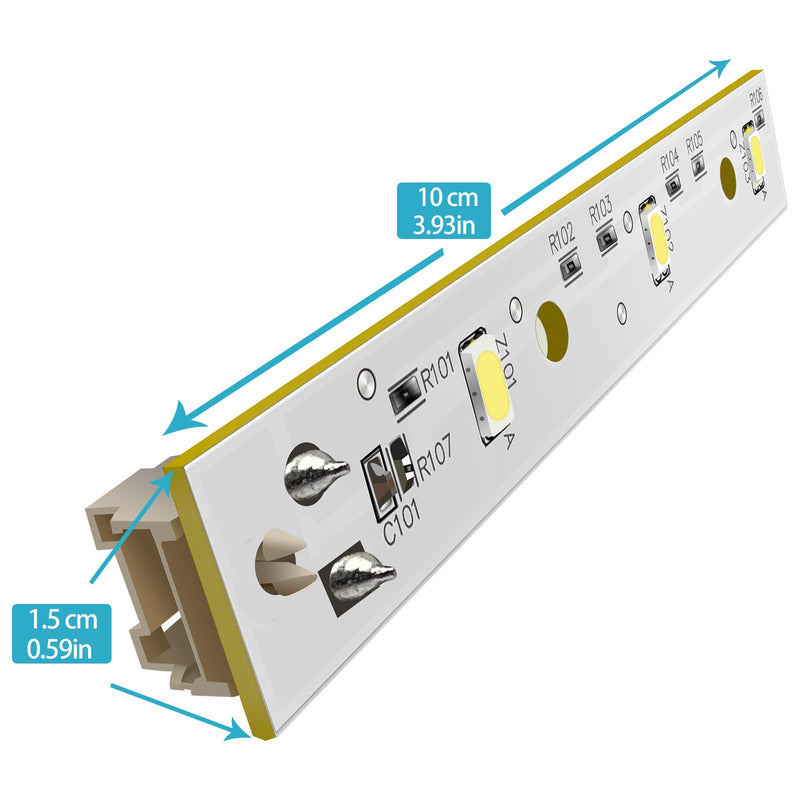 WR55X26671 LED Light Compatible for GE Refrigerators LED Light Board Replacement PS11767930 AP6035586 4468532 EAP11767930 Only LED PCB Board 1PCS