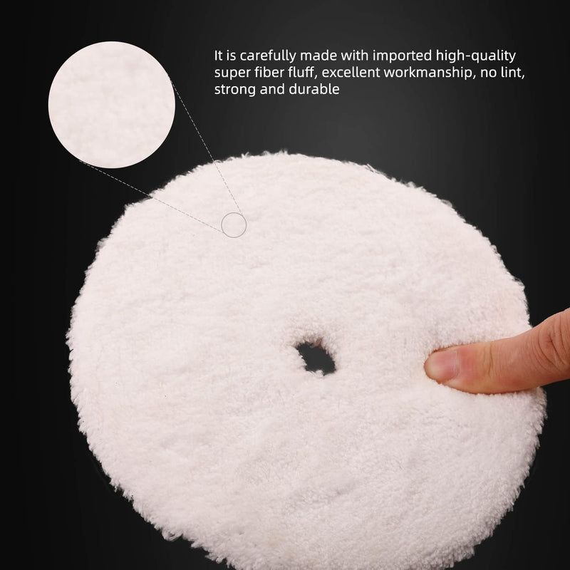 Buffing Polishing Pads, SPTA 7Pc 5.5 Inch Face for 5Inch 125mm Backing Plate Compound Buffing Sponge Pads Cutting Polishing Pad Kit for Car Buffer Polisher Compounding, Polishing and Waxing -A1094MIX 125mm Sets