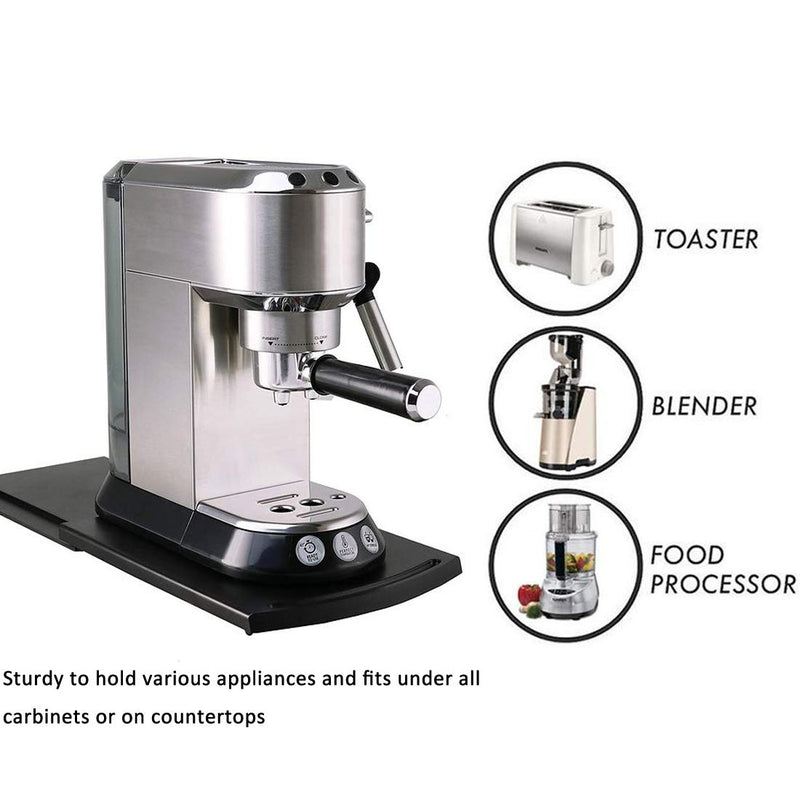 HauSun Handy Sliding tray Sliding Tray Mat for Coffee Maker,Kitchen Appliance Moving Caddy,Countertop Stoage for Air Fryer, Blender, Stand Mixer,Food Processors,1 set 1 set