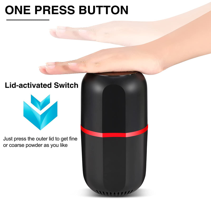 Electric Pill Crusher Grinder - Grind and Pulverize Small and Large Medication and Vitamin Tablets to Fine Powder - Electronic Pulverizer to Crush Multiple Pills - Use for Feeding Tube, Kids or Pets