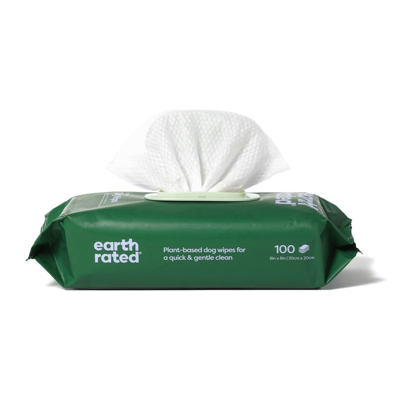 Earth Rated Ear Wipes & Grooming Wipes Bundle - Includes 60 Wild Oat-Scented Pet Ear Wipes and 100 Lavender-Scented Grooming Wipes.