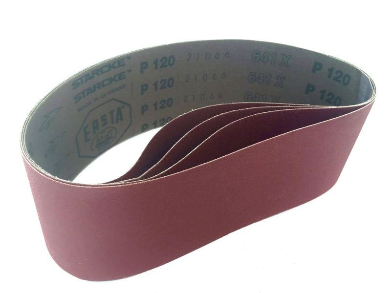Starcke Premium Sanding Belts 2-1/2 X 16 Aluminum Oxide Cloth Sander Belts, 12 Pack - For Wood, Metal, Paint, Composites (60 Grit)