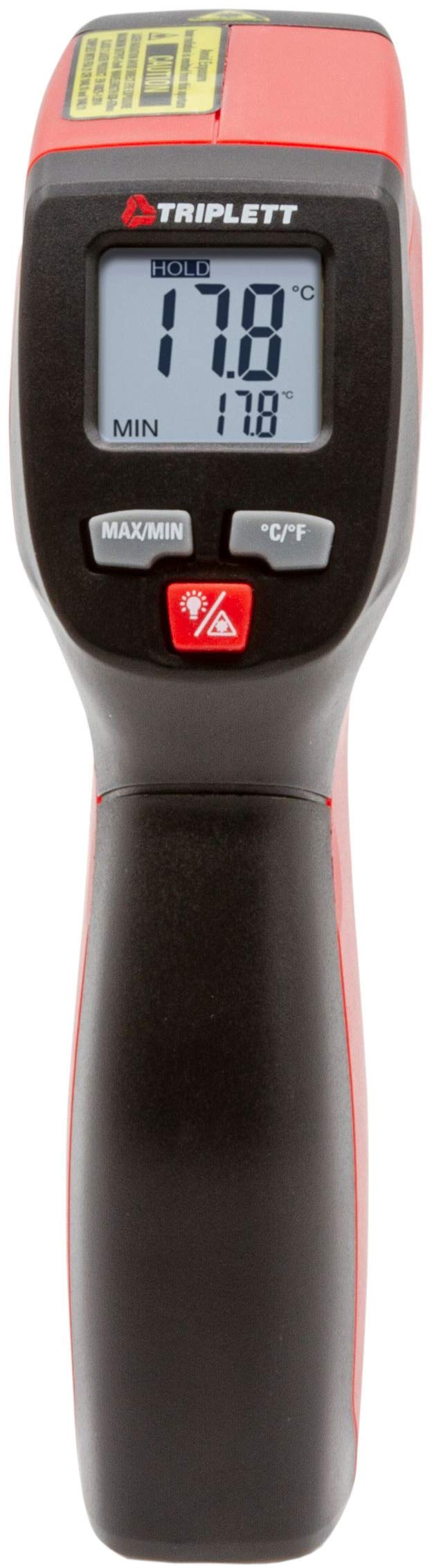 Triplett IRT220 Non-Contact 12:1 Infrared Thermometer, -4 to 932°F (-20 to 500°C) Standard