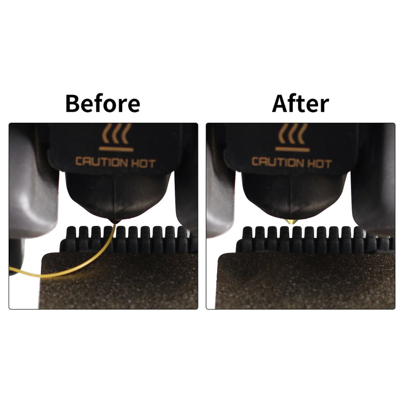 3D Printer Accessories BambuLab A1 Nozzle Brush Replacement Kit(3Pcs): Hotbed Mounted Silicone Wiper Cleaning-Tool, Not Compatible with A1 Mini