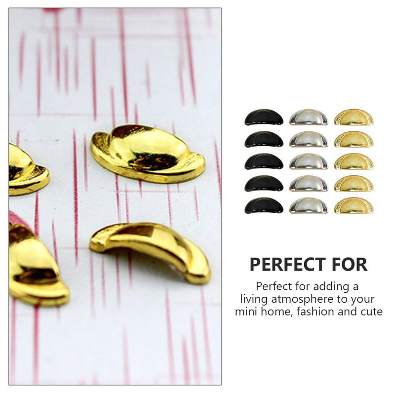 Yardwe 30 Pcs Wood Knobs for Cabinets and Crafts Miniature 1 12 Scale Dollhouse Drawer Handles Small Furniture Pulls for Mini Furniture Accessories 0.9x0.4cmx2pcs As Shownx2pcs