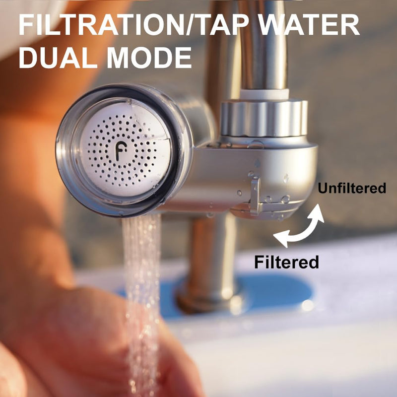 Filterbaby Skincare Filter 2.0, Bathroom Sink Filter Faucet for Skin Care Chrome