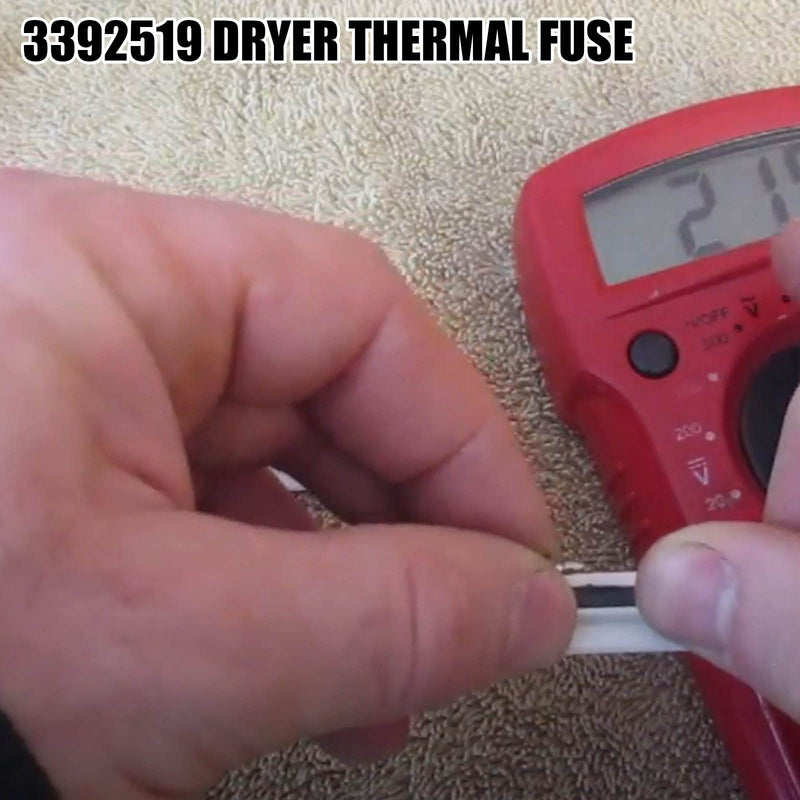Upgrade 3392519 Dryer Thermal Fuse WP3392519 Universal Replacement for Whirlpool Maytag Dryer Thermal Fuse Replaces AP6008325 3388651 694511 WP3392519VP (3 Pack) by HXMLS