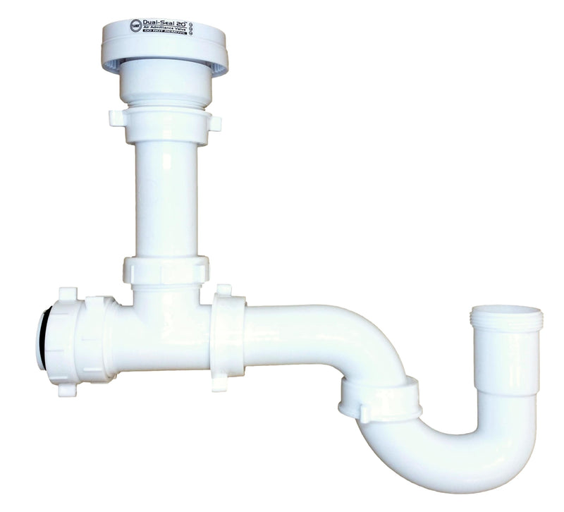 Tuuber air admittance valve 1-1/2-in with sink drain p-trap kit