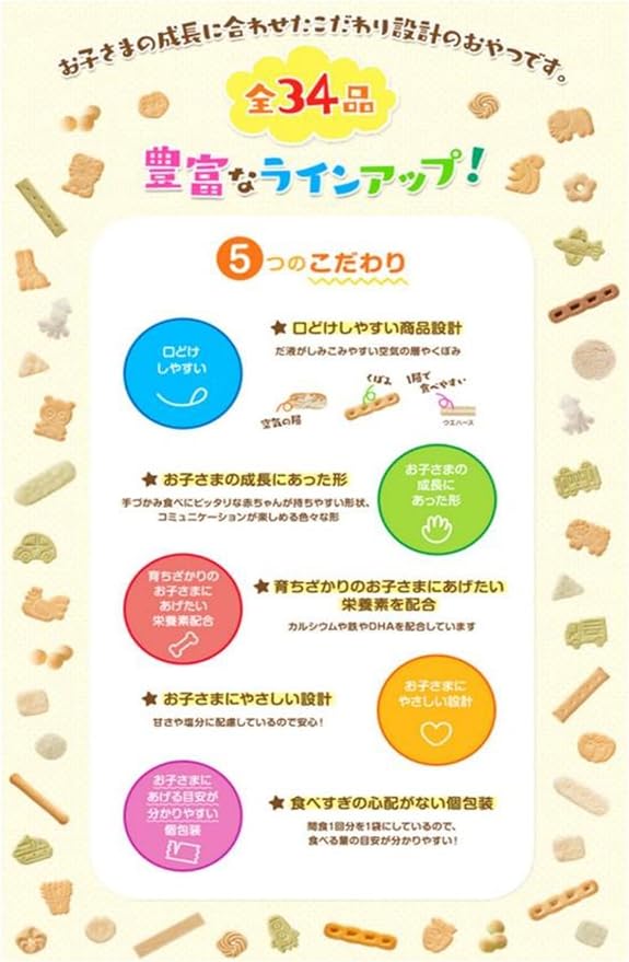 Wakodo Baby Snack + Ca Calcium 7-Piece Set Baby Food, Baby Food (With Our Shop Original Tissue) - NewNest Australia