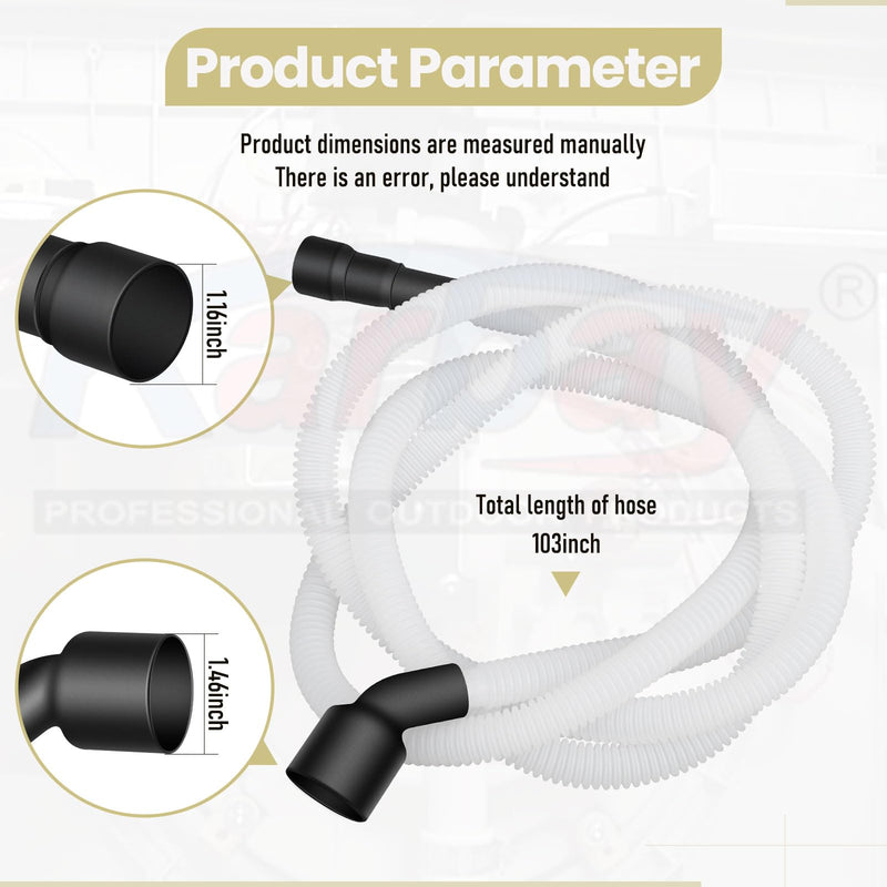 807117001 Dishwasher Drain Hose Compatible with Frigidaire & Electrolux Dishwashers, Replaces AP5806794 PS9494138