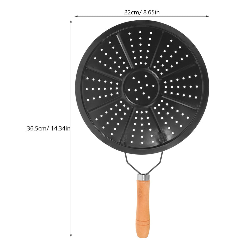 Hemoton Kitchen Heat Diffuser Insulation Pad 14.37 X 8.66 in Anti-Scalding Pot Mat with Wooden Handle Heat Resistant Trivet for Stove Top Coffee Mug Warmer Milk Insulation Mats 2 Pcs
