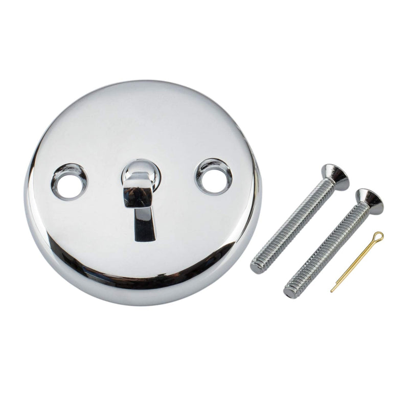 Tub Drain Linkage Assembly with Trip Lever and Strainer Done Cove, Fit for Trip Lever Bath Tub Waste and Overflow Drain by Artiwell With Trip Lever Face Plate and Strainer Cover