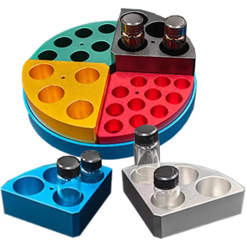 Sample Bottle Heating Equipment, Tube Synchronous Reaction Heating Module, Aluminum Dry Bath Heating Block (20ml-1/4 Module) 20ml-1/4 Module