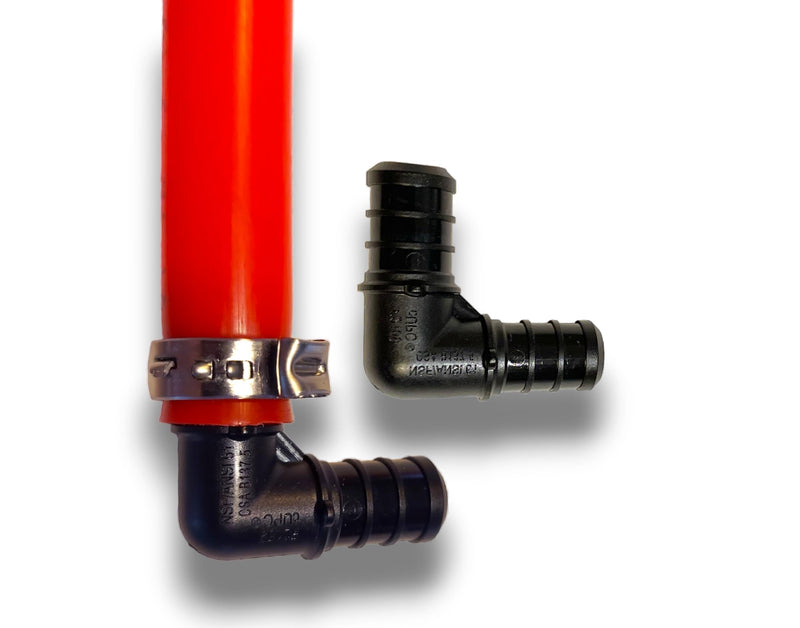 PEX 60 Pack 1/2" Tees, Couplings and Elbows, Poly PPSU Crimp Pex Fittings (F2159) With Elbows (20 PCS), Tees (20 PCS) and Straight Couplings (20 PCS), Fittings Combo for Whole House Plumbing Array