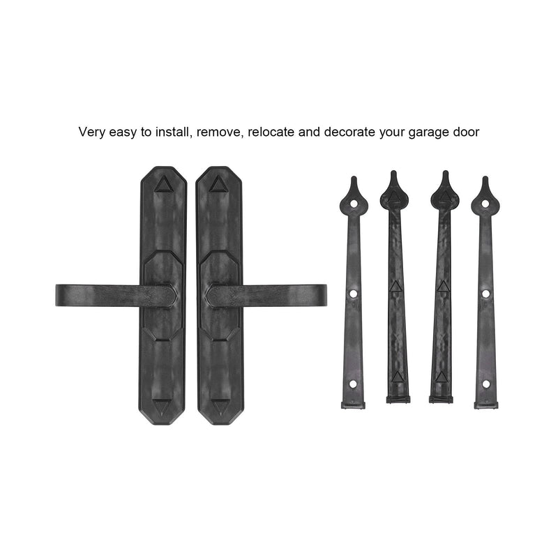 Garage Door Hardware Magnetic Door Handle, Magnetic Garage Door Hinges Handles American Style ABS Decorative Gate Hardware Accessory