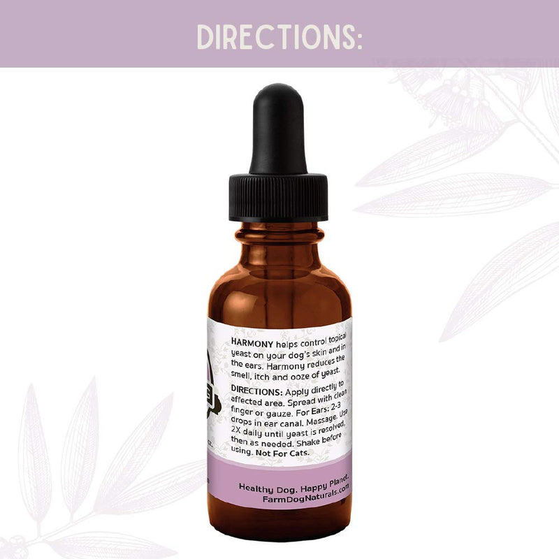 Farm Dog Naturals - Harmony, Topical Yeast Serum for Dogs, 1 Ounce - PawsPlanet Australia