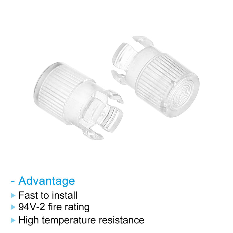 PATIKIL 5mm LED Lamp Socket, 20 Pack Light Emitting Diode Holder Cap for Lamp Bulb Bezel Mount Panel Display Protective Cover, Clear - NewNest Australia